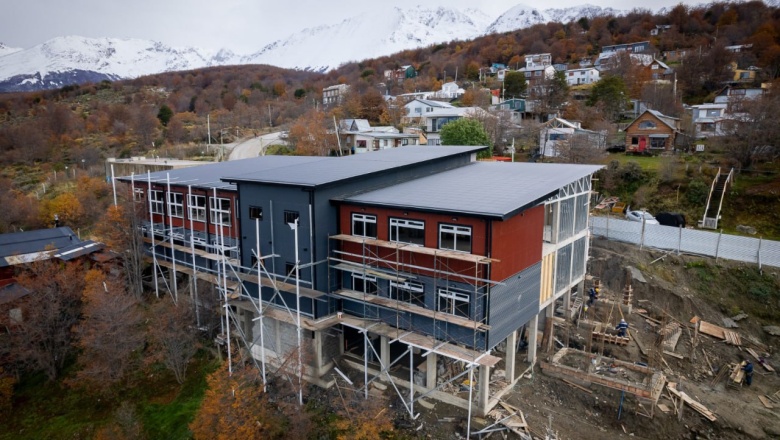 Avances en la construcción de la Escuela N°40 en Ushuaia: Un impulso educativo para el Barrio Ecológico