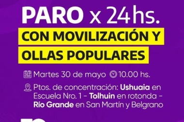 Al no acordar un aumento salarial, docentes van al paro