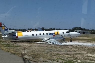 En Mendoza, despistó un avión de una empresa riograndense y cerraron el aeropuerto