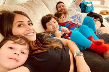 Antonela Roccuzzo compartió la primera foto familiar con Lionel Messi desde París: “Un nuevo capítulo”