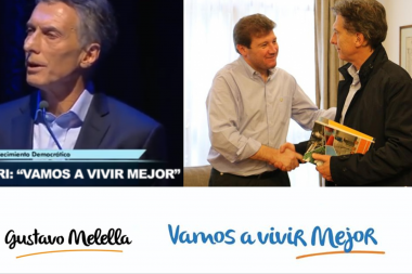 Sorpresa: Melella adopta slogan de Macri en 2015