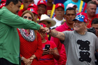 Diego Maradona volvió a respaldar a Nicolás Maduro en el medio de la crisis de Venezuela