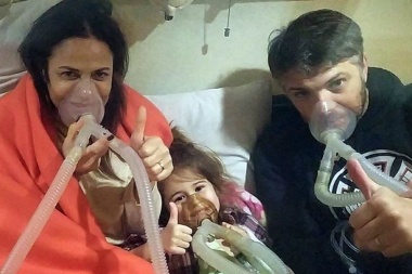 María Fernanda Callejón y su familia recibieron el alta tras intoxicarse con monóxido de carbono