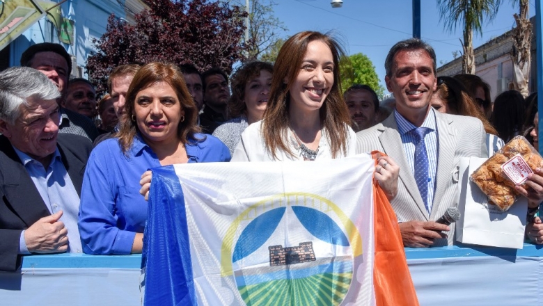 Vidal festejó con el vecinalista Skansi el aniversario 204 de Carmen de Areco