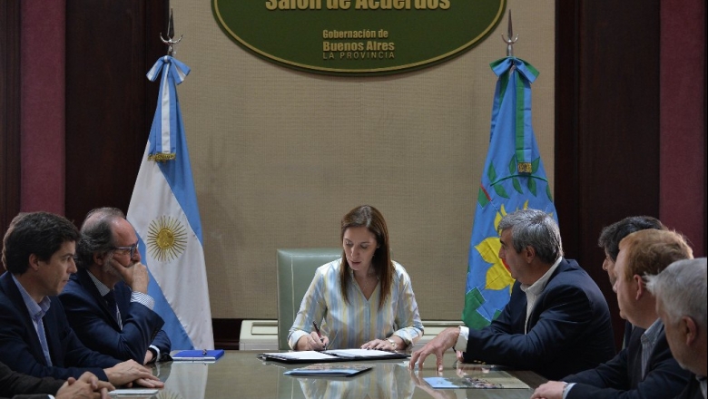 Junto a Durañona, Vidal firmó convenio con Nación para obras en San Antonio de Areco