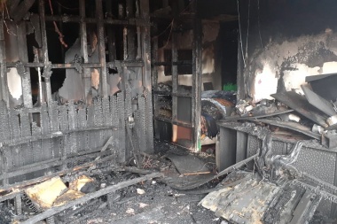 Siete personas heridas en un incendio en un inquilinato