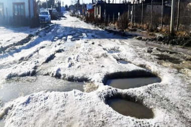 Reclamo de vecinos por estado de las calles en Tolhuin