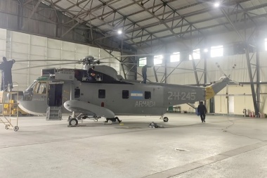 Un helicóptero de la Armada sufrió un incidente en la Antártida
