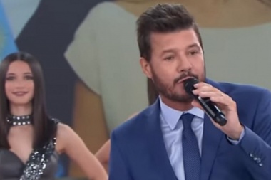 El discurso de Marcelo Tinelli en apoyo a Alberto Fernández: "La grieta está entre los que morfan y no"