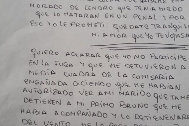 La carta de la acusada de planificar el ataque a la comisaría: "Mi única culpa fue haberme enamorado"
