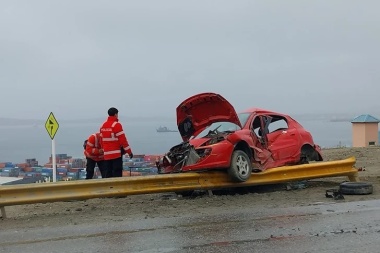 Alta velocidad: choque y vuelco