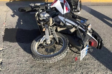 Ushuaia: choque de una camioneta y una moto en cercanías al CIEU