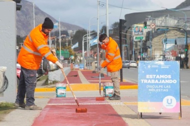 Embellecen la ciudad por el Aniversario de Ushuaia