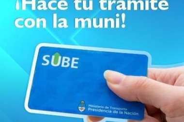 Recuerdan la posibilidad de tramitar la Tarjeta SUBE en el Municipio de Río Grande