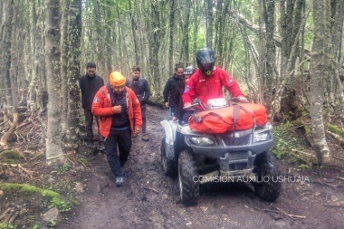 Rescate de una turista mexicana que sufrió fractura de tibia y peroné