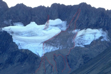 El desprendimiento del piedras no habría afectado el cuerpo del glaciar