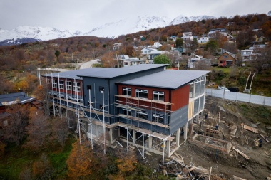 Avances en la construcción de la Escuela N°40 en Ushuaia: Un impulso educativo para el Barrio Ecológico