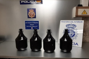Secuestran en España 20 litros de éxtasis líquido con destino a la Argentina