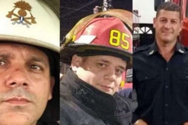 Despidieron a los tres bomberos muertos en Caseros
