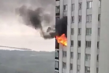 Incendio en una torre de Puerto Madero