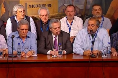 Fernández: "La CGT será parte del Gobierno a partir del 10 de diciembre"